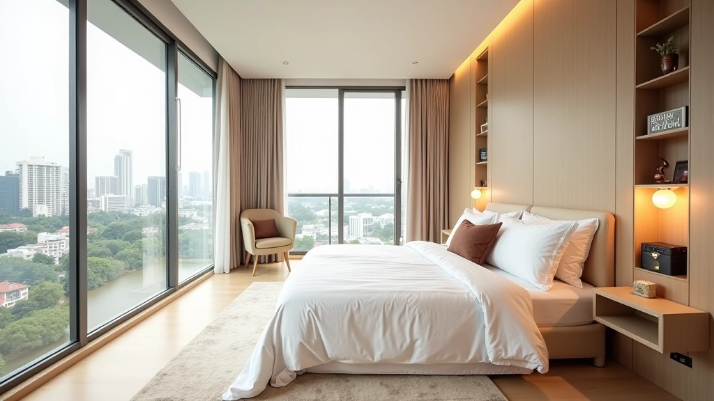 Bedroom with workspace corner